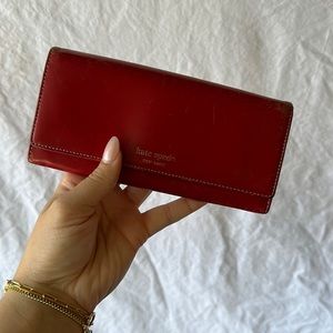 Kate Spade Red Leather Wallet